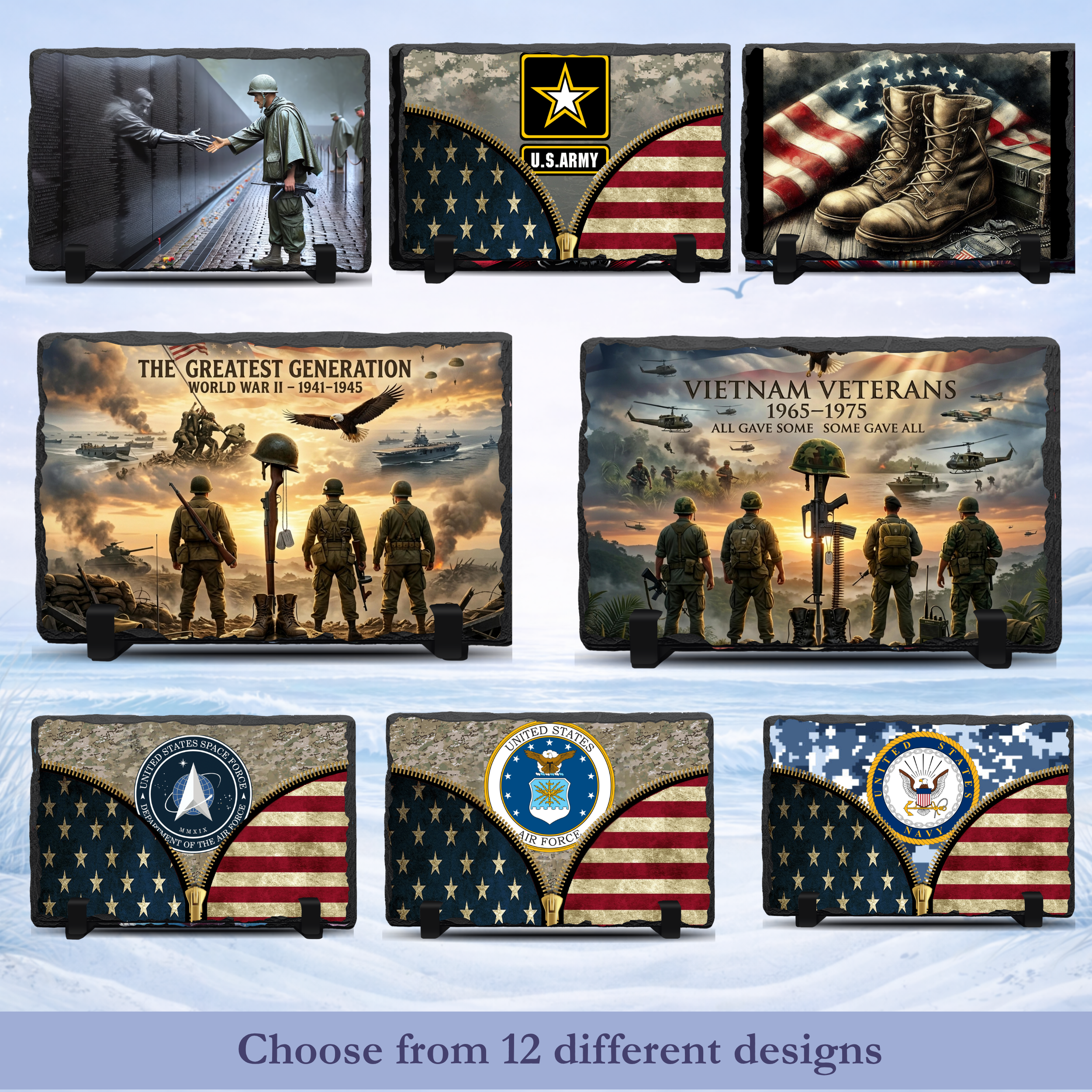 military photo slate collection