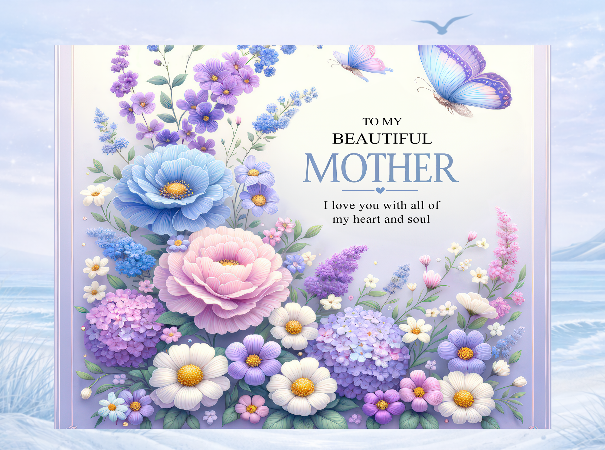 mothers day slate gift pastel floral