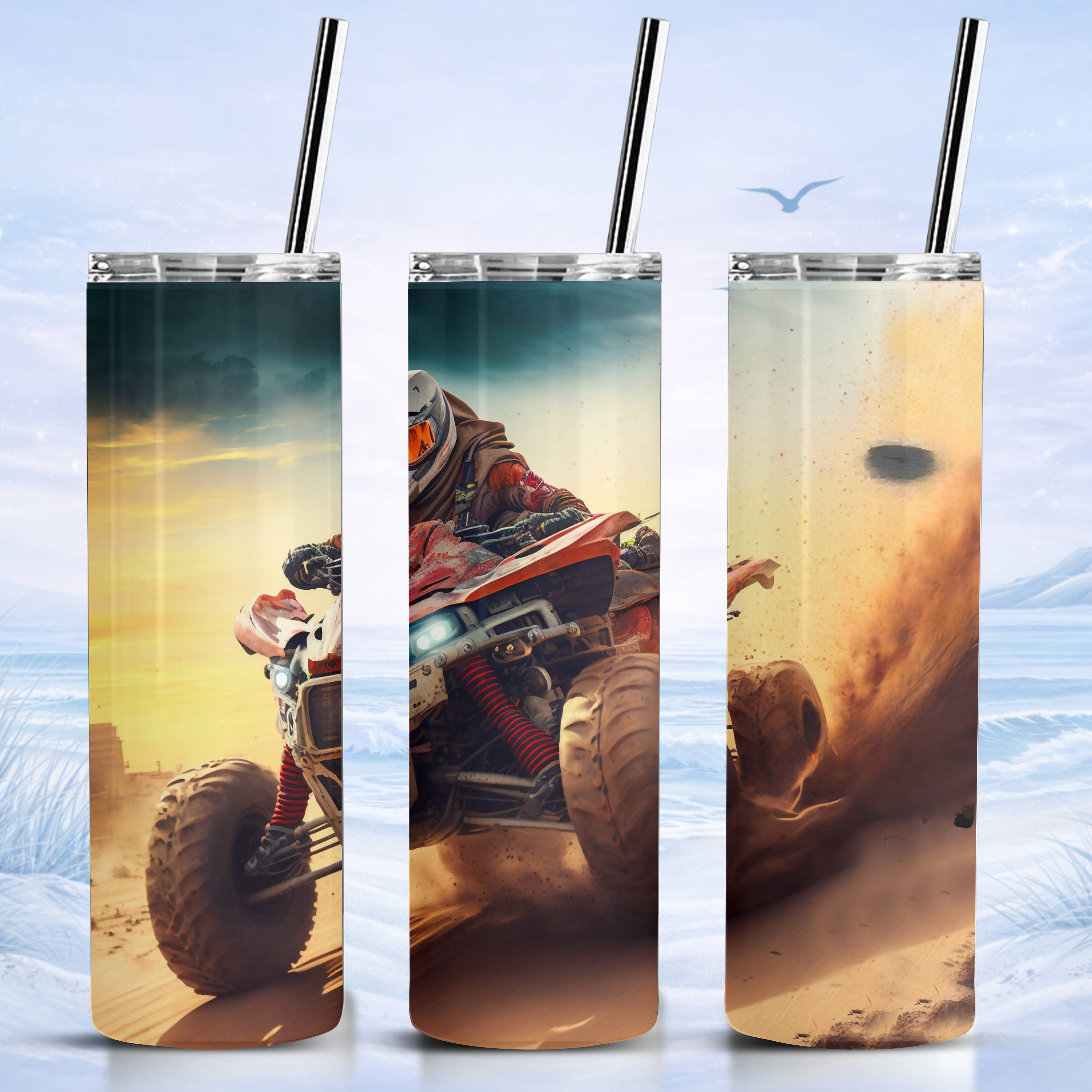 motorsport ATV tumbler desert racing off road design