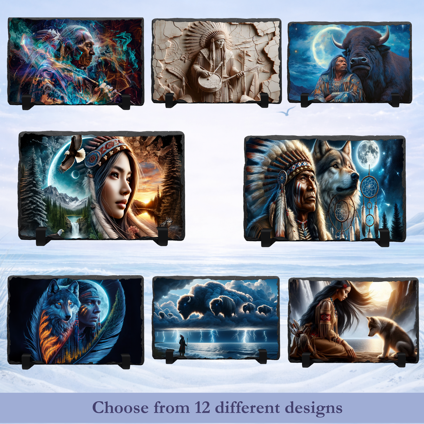 native american art photo slate collection