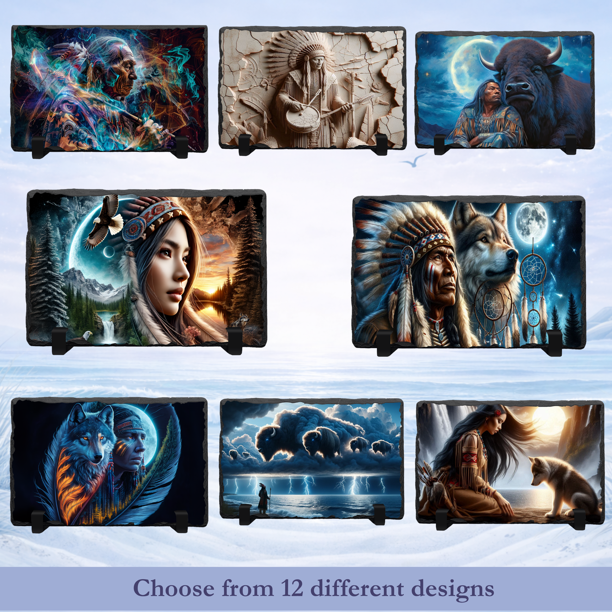 native american art photo slate collection
