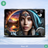 native american portrait vibrant colors slate