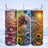 nature goddess tumbler celestial floral design