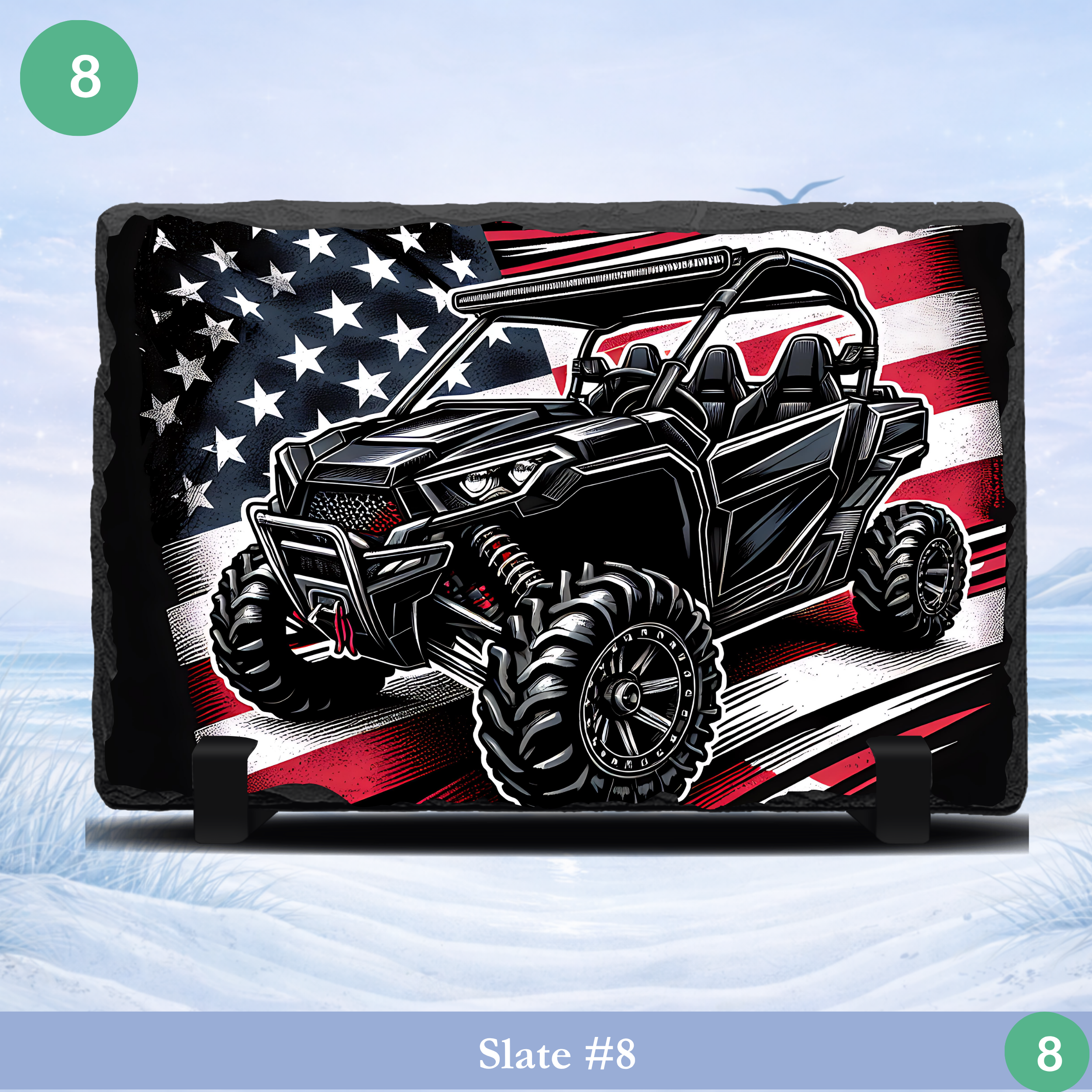 patriotic home decor rustic slate