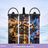 patriotic insulated tumbler American history and city skyline