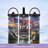 patriotic insulated tumbler eagle forest river mountain scene