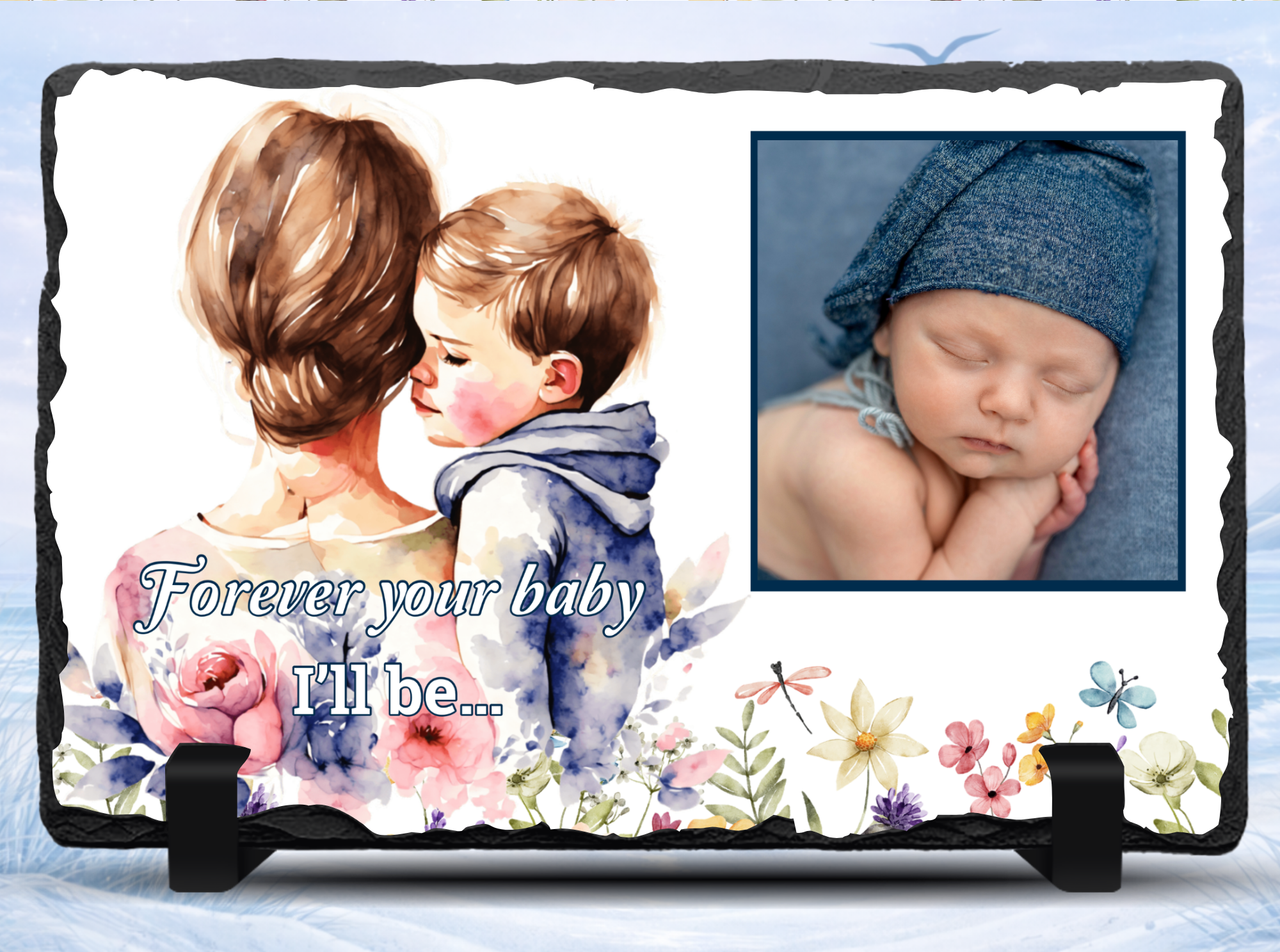 personalized mom photo slate gift mother child