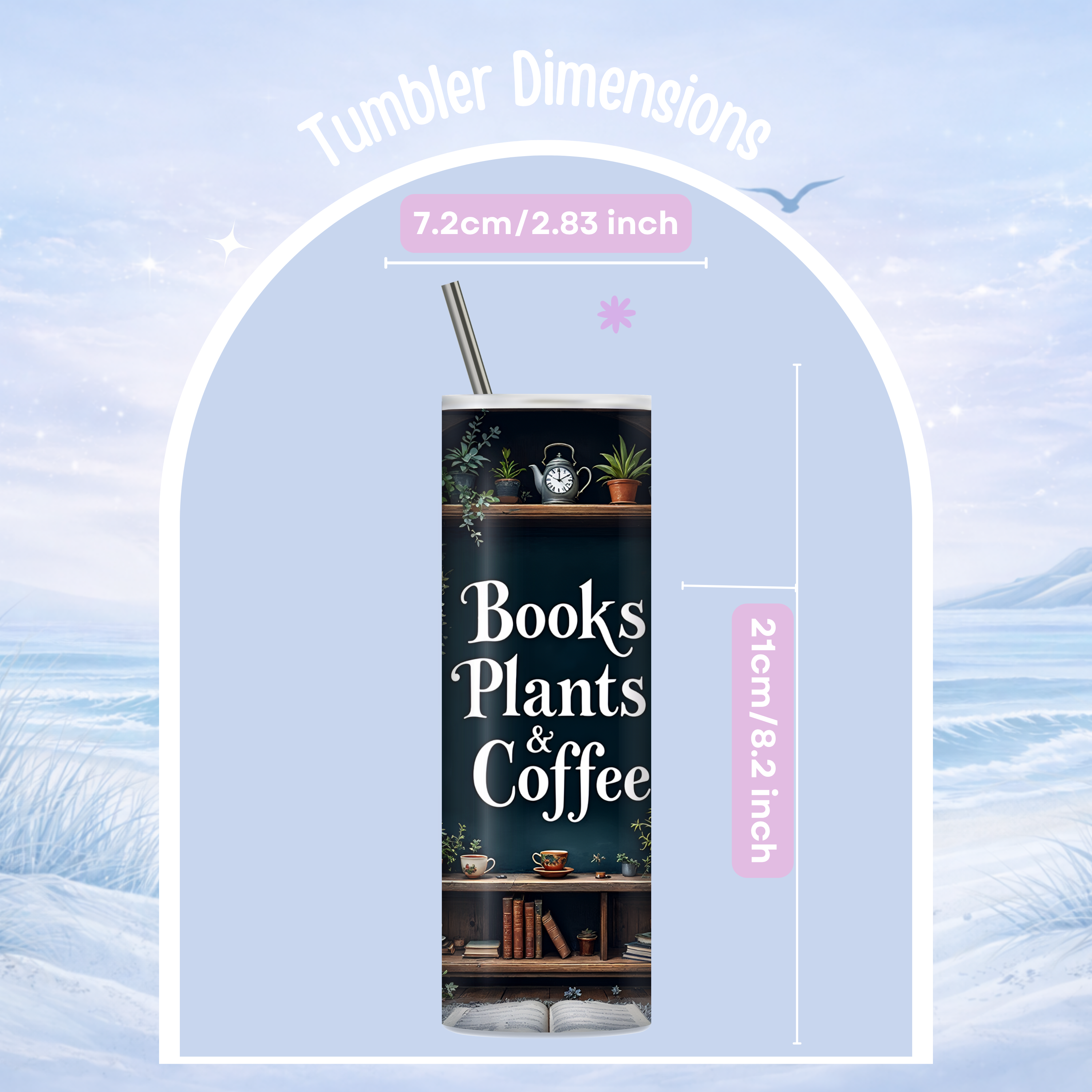 plant lover gift tumbler cozy design