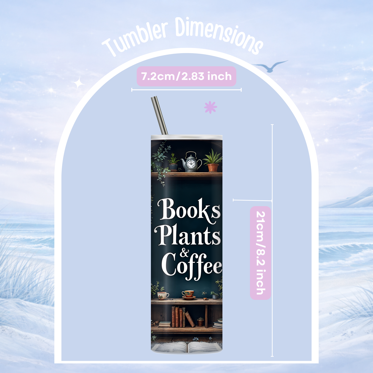 plant lover gift tumbler cozy design