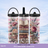 reading tumbler vintage books flowers design