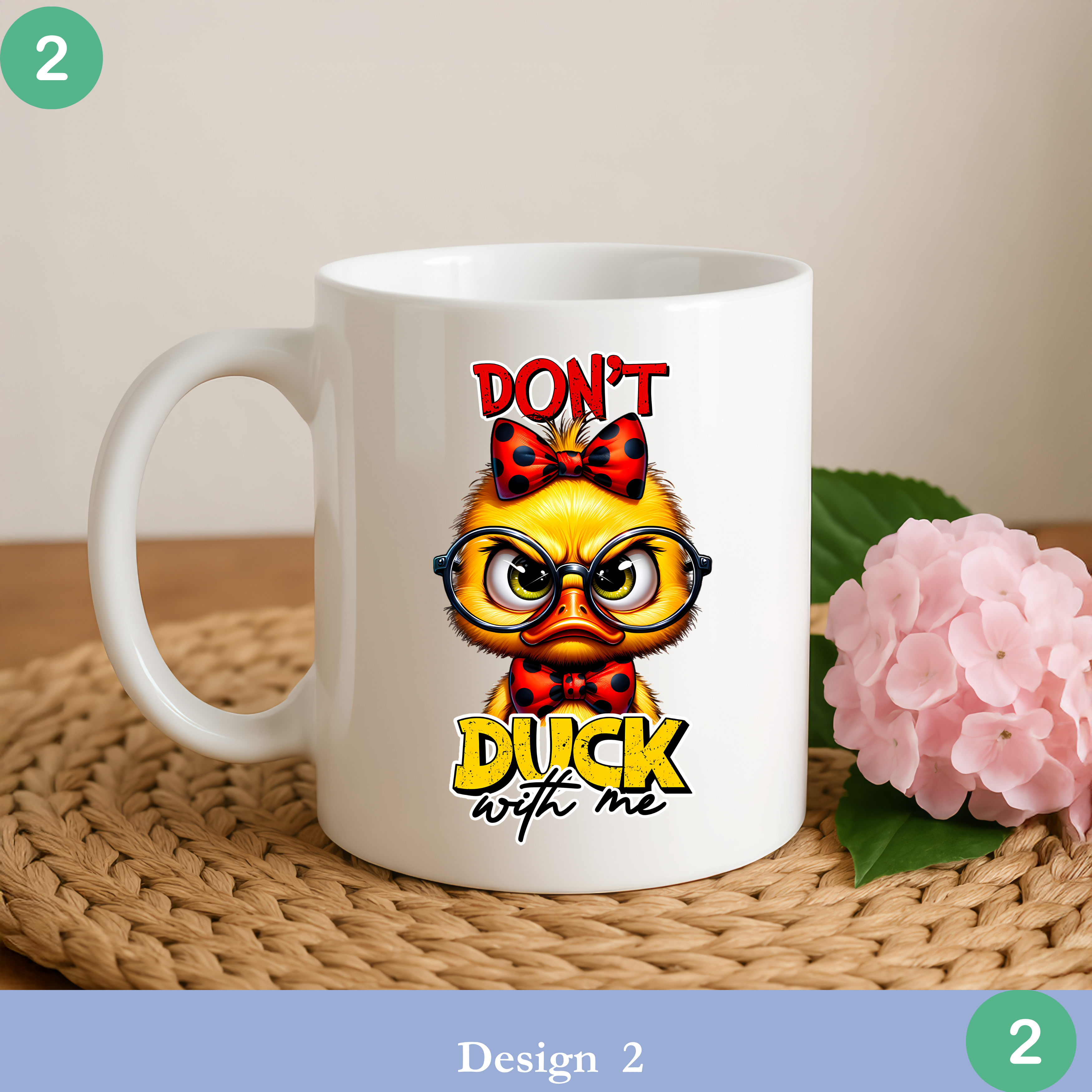 sarcastic duck mug don’t duck with me funny coffee mug quirky animal humor gift