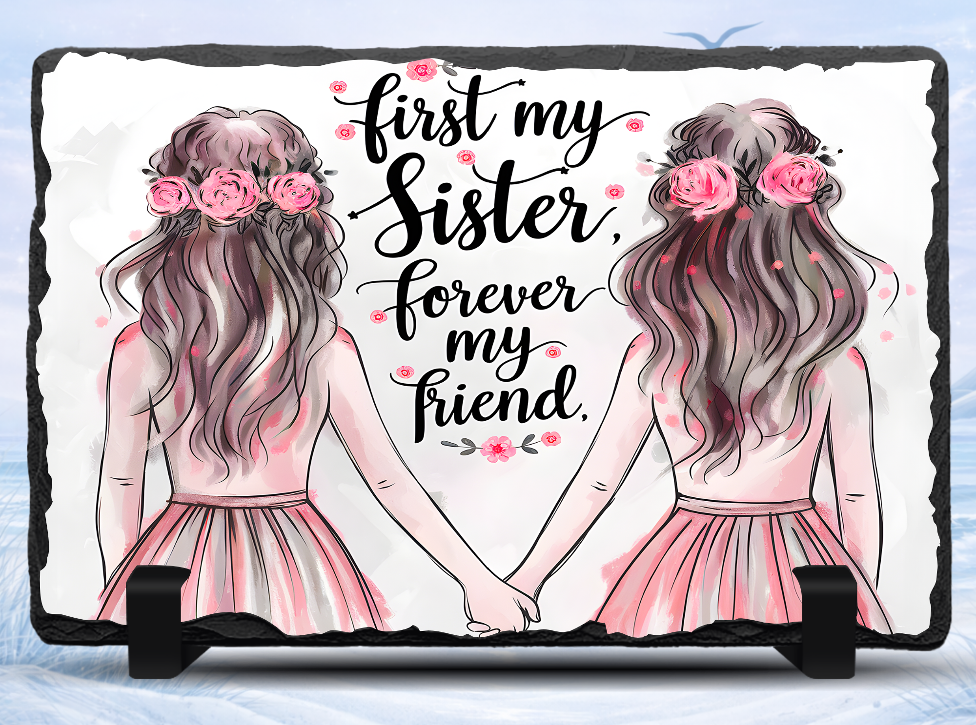 sister best friend gift slate