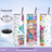 stainless steel bingo tumbler with straw