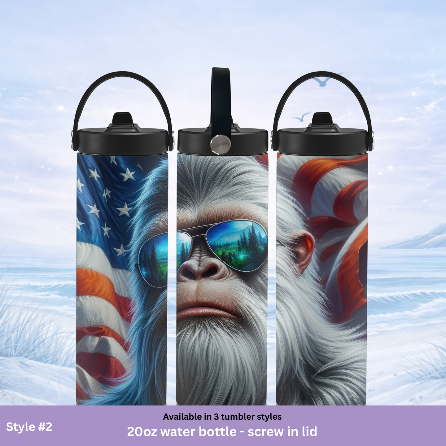 unique bigfoot tumbler gift for outdoors lovers