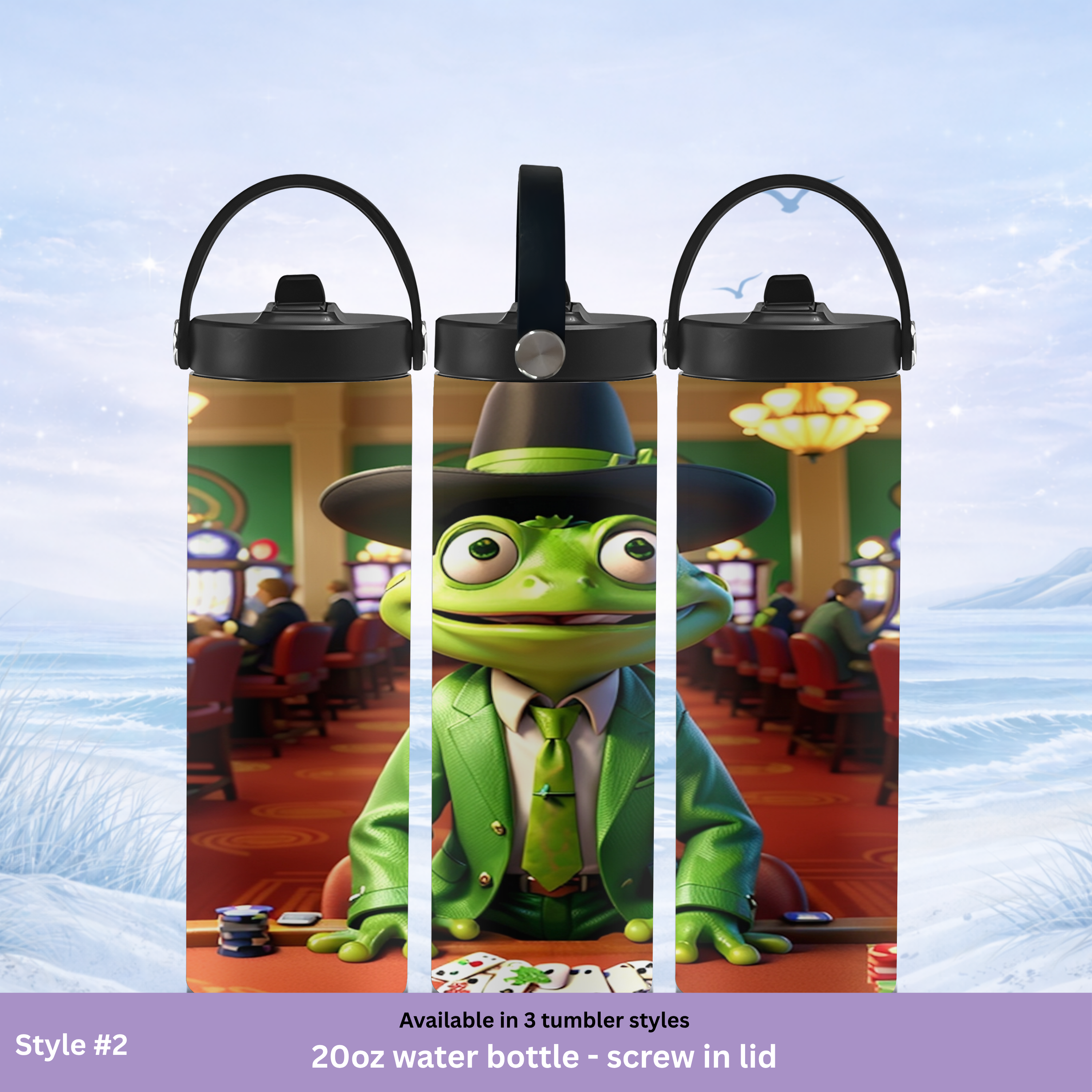 unique casino animal tumbler design