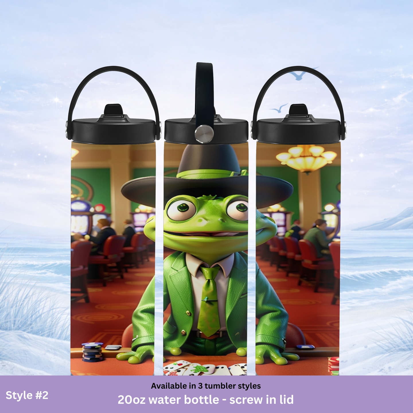 unique casino animal tumbler design