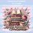 vintage books floral tumbler cozy tea aesthetic cup