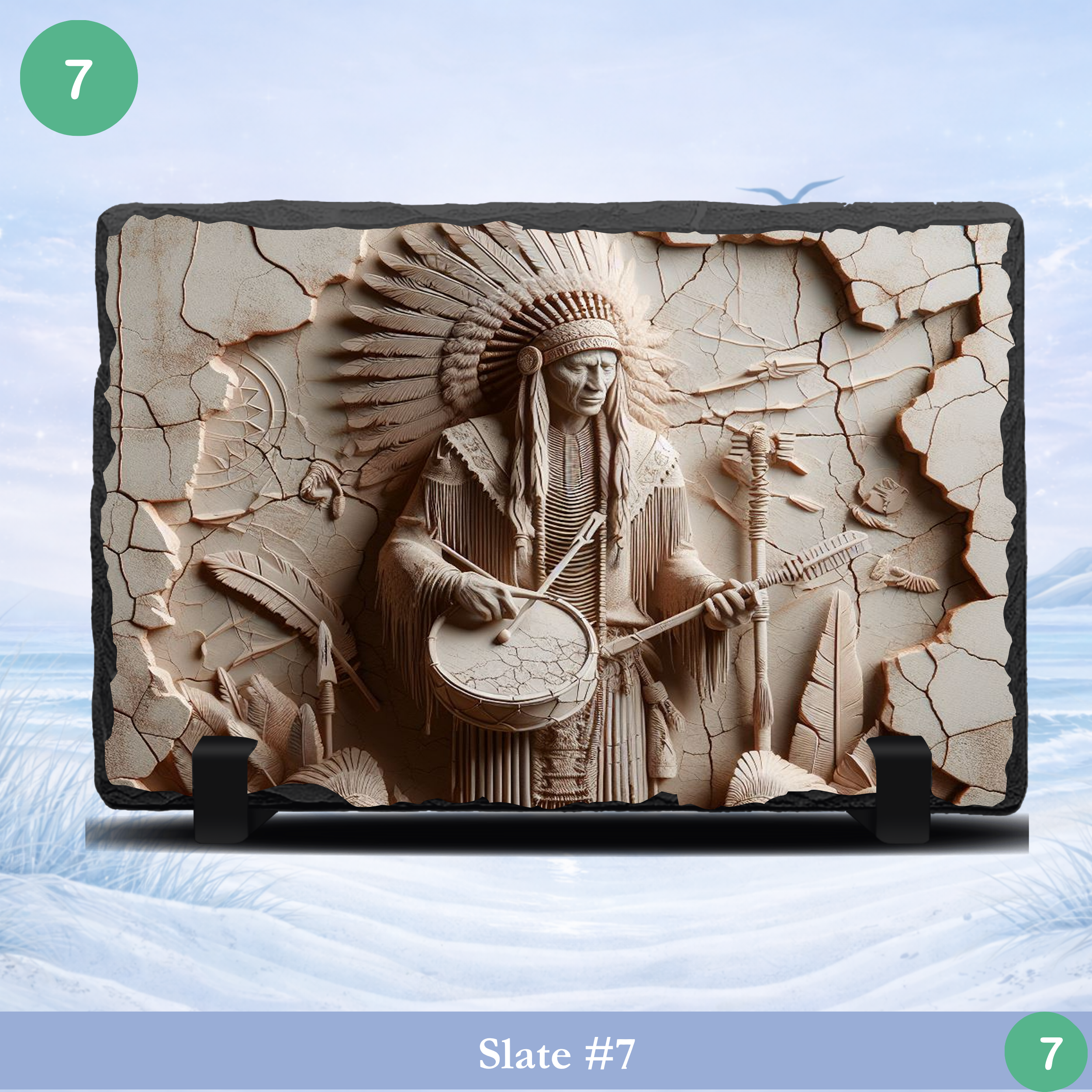 western lodge native style slate gift