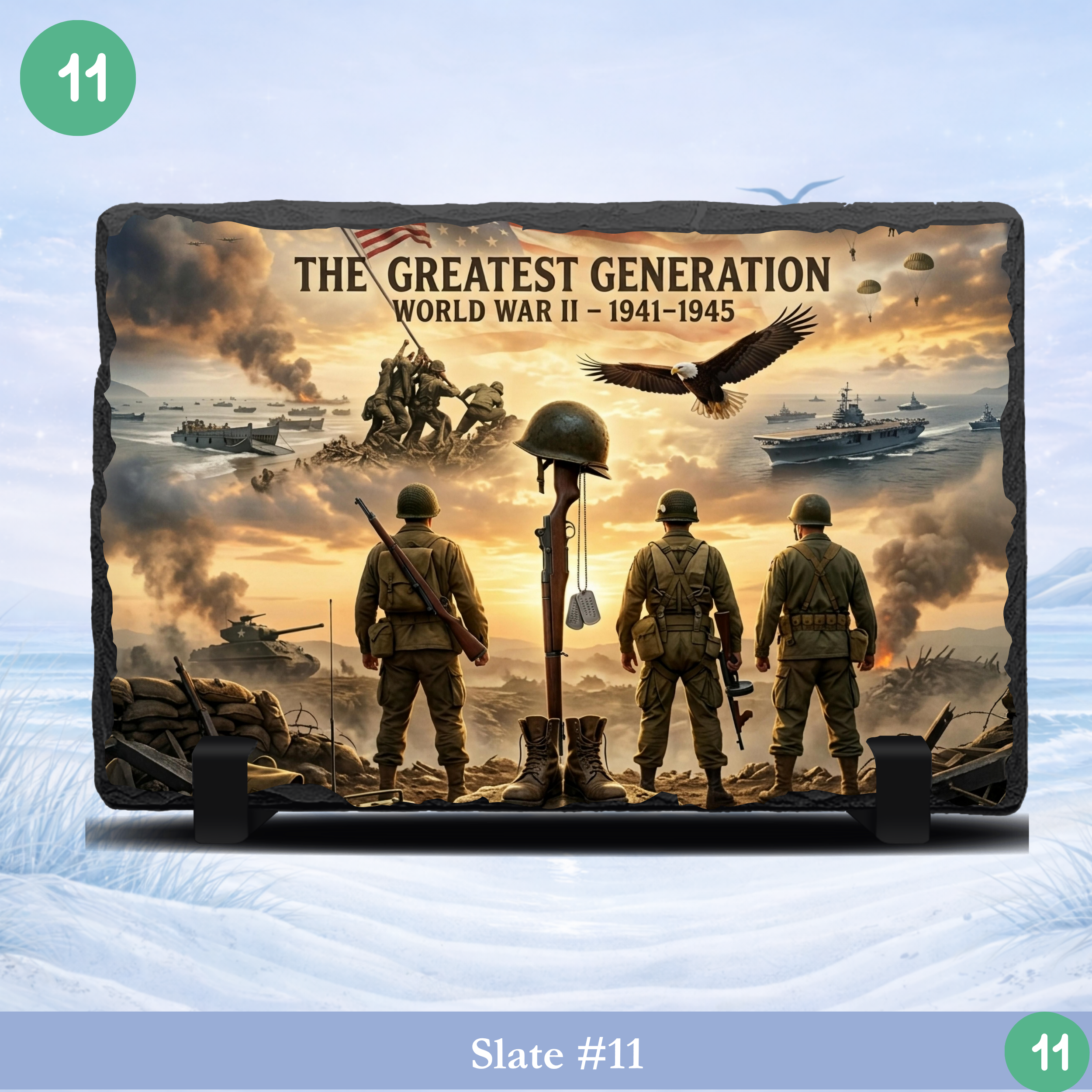 world war ii greatest generation tribute military slate