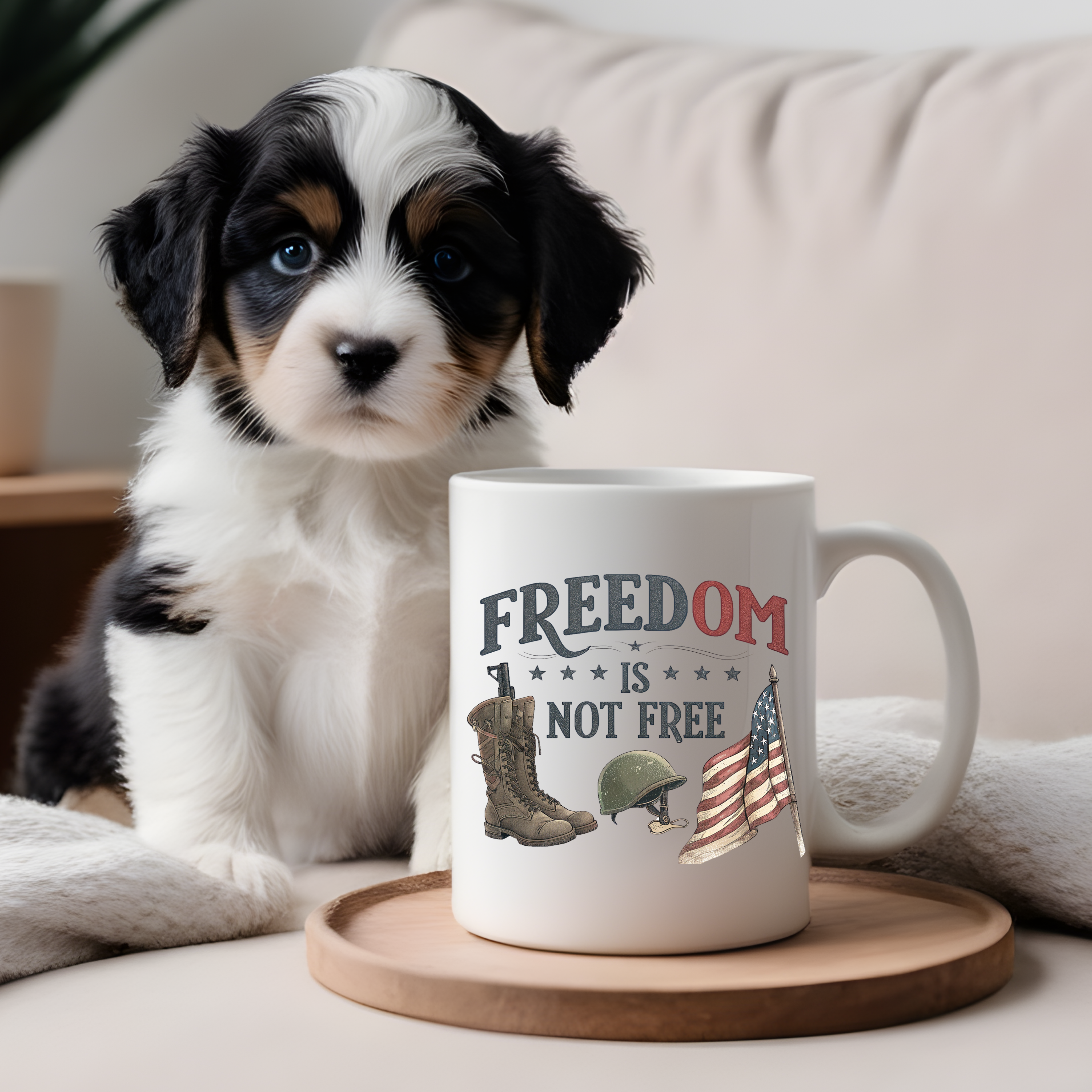 Military Freedom Flag Patriotic Mug