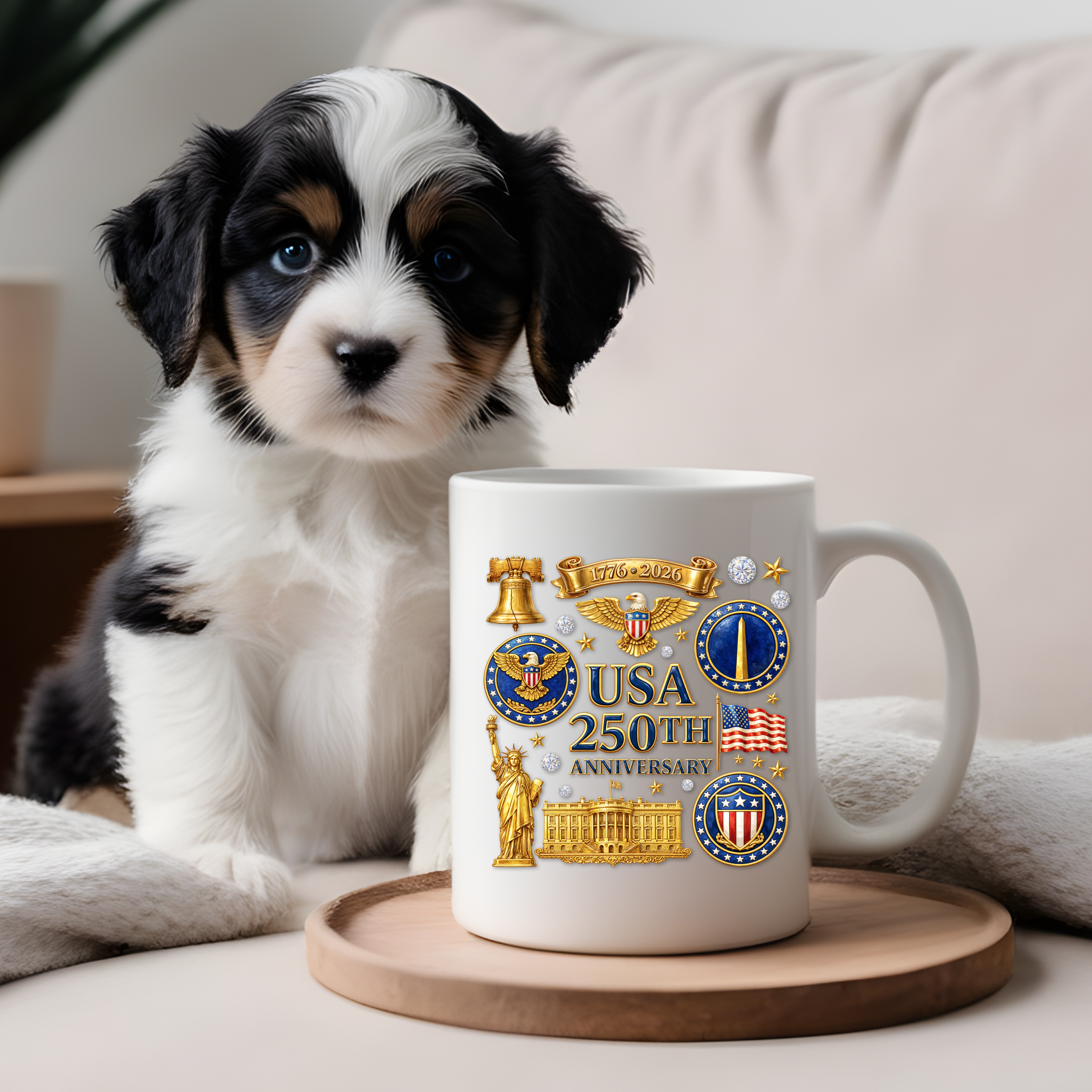 USA 250TH Anniversary Patriotic Mug